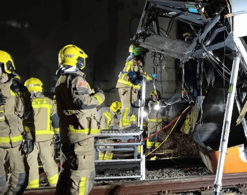 Nuevo accidente ferroviario