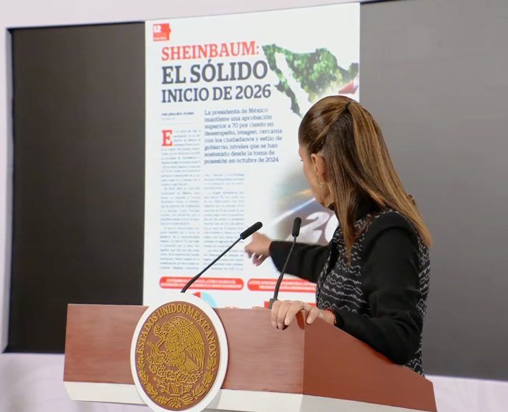 Sheinbaum inicia 2026 con aprobación