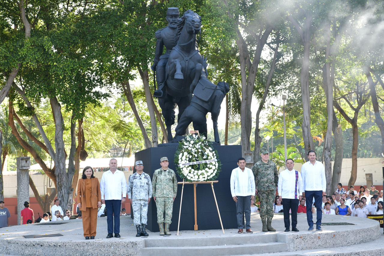 Conmemoran 162 aniversario de la gesta heroica en Tabasco