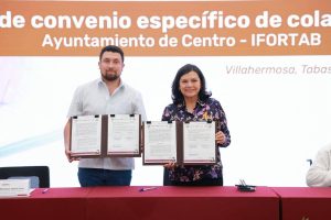 Yolanda Osuna firmó convenio con Ifortab en Palacio Municipal, fortaleciendo el Compromiso con la inclusión y la capacitación en Lengua de Señas Mexicanas para servidores públicos.