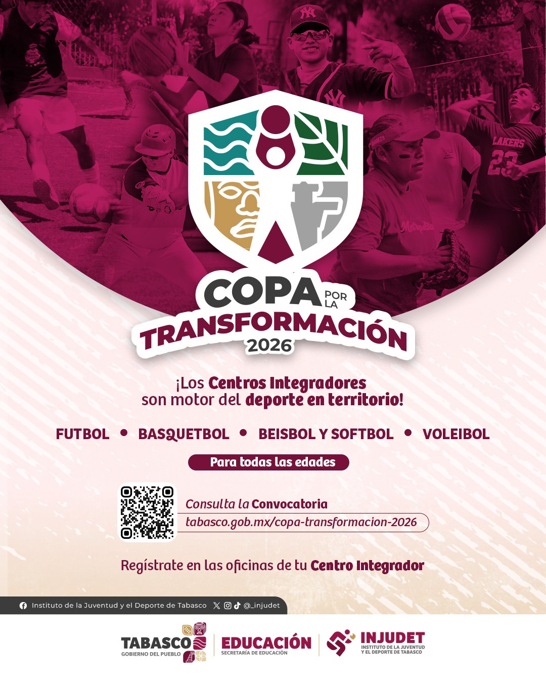Organiza INJUDET Copa por la Transformación