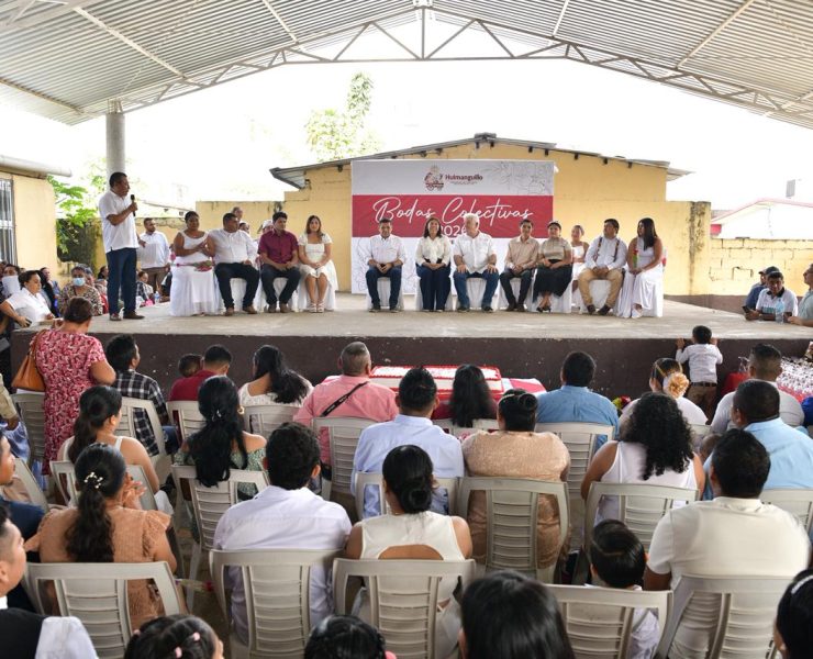 En pleno Día del Amor y la Amistad unas 45 parejas se casaron