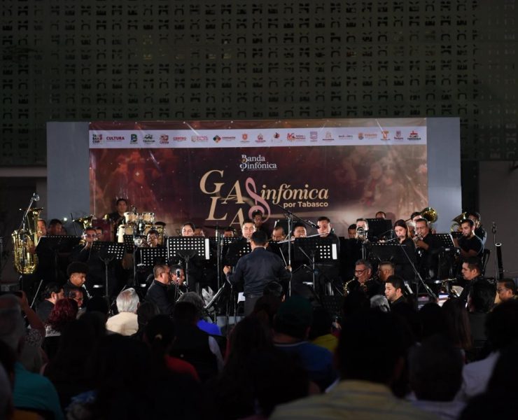 Inicia con éxito la gira estatal de la Banda Sinfónica del Gobierno de Tabasco