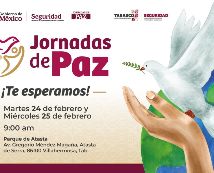 Jornadas de Paz llegan el 24 y 25 de febrero a la colonia Atasta de Serra