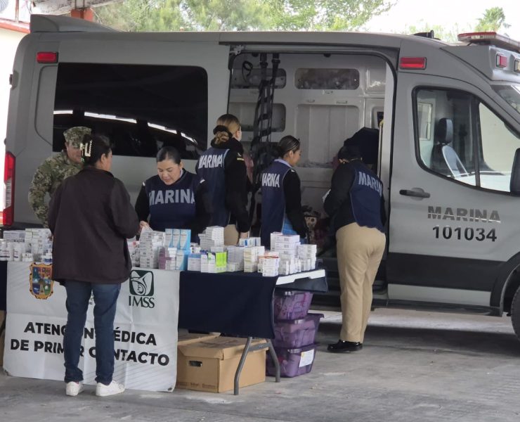 La Armada de México lleva atención médica a comunidades de difícil acceso