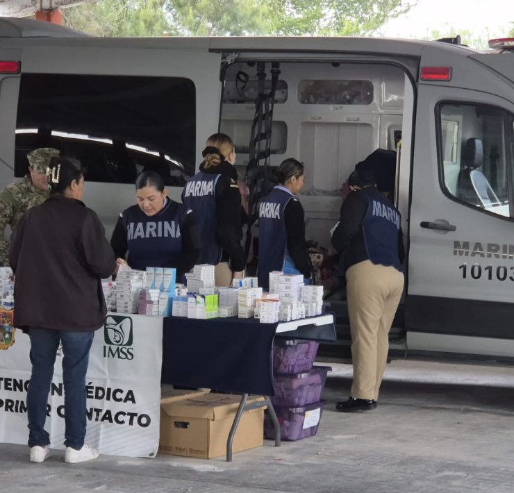 La Armada de México lleva atención médica a comunidades de difícil acceso