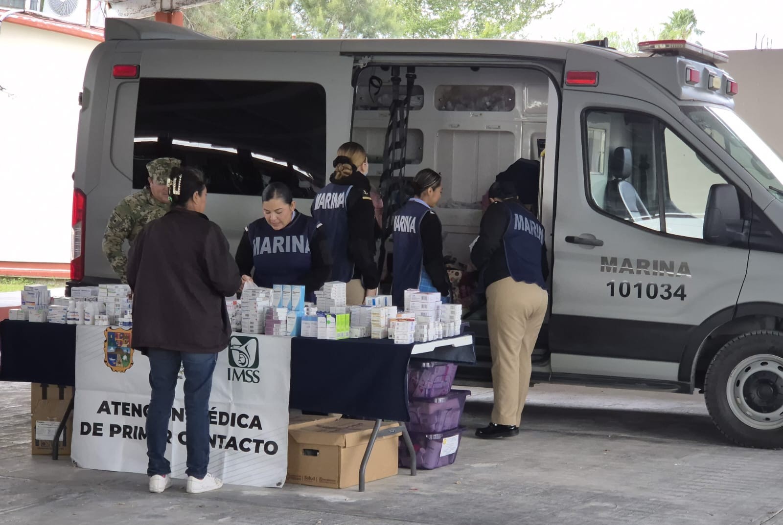 La Armada de México lleva atención médica a comunidades de difícil acceso