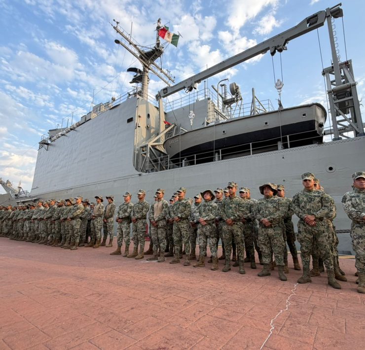 Arriban 103 elementos de la Armada a Puerto Vallarta