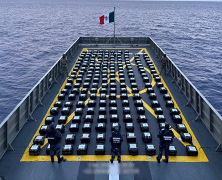 Aseguran cerca de dos toneladas de presunta cocaína