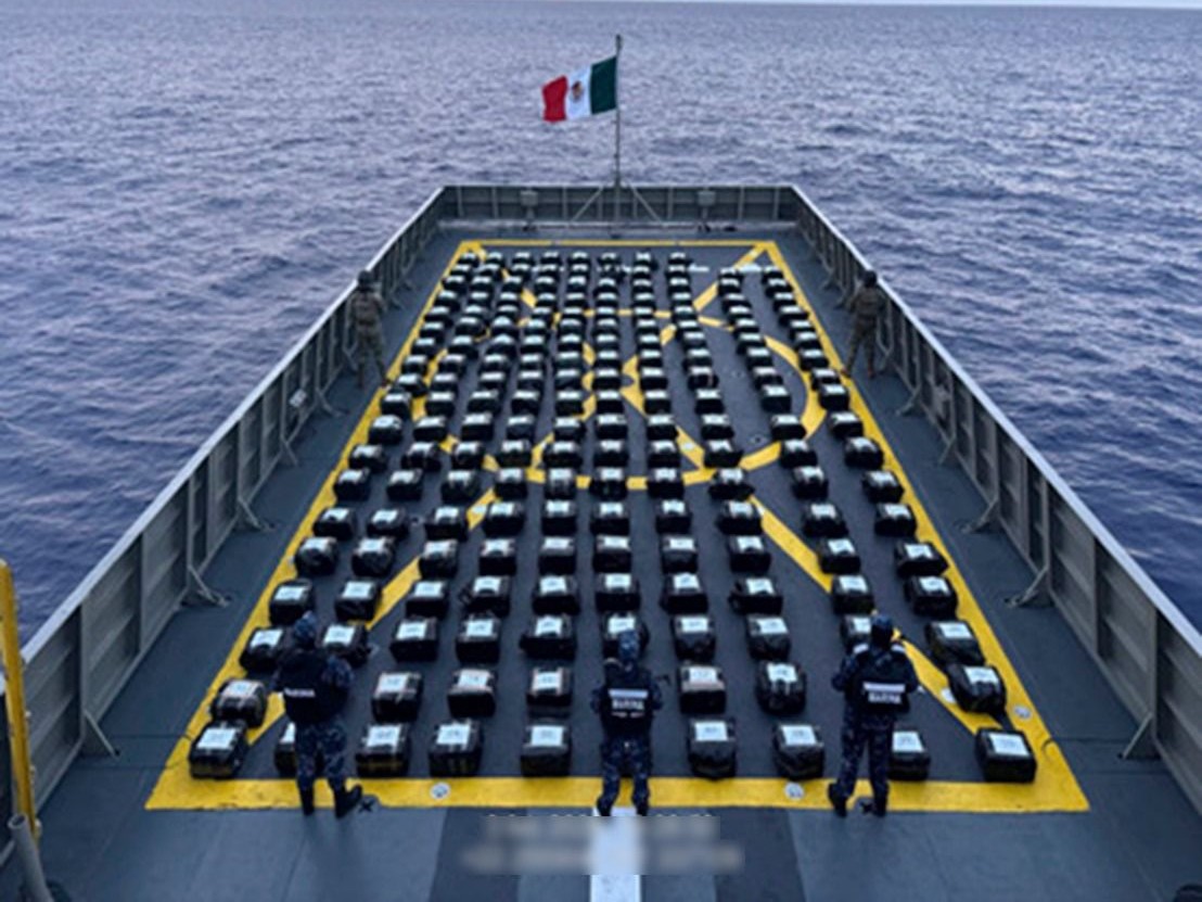 Aseguran cerca de dos toneladas de presunta cocaína