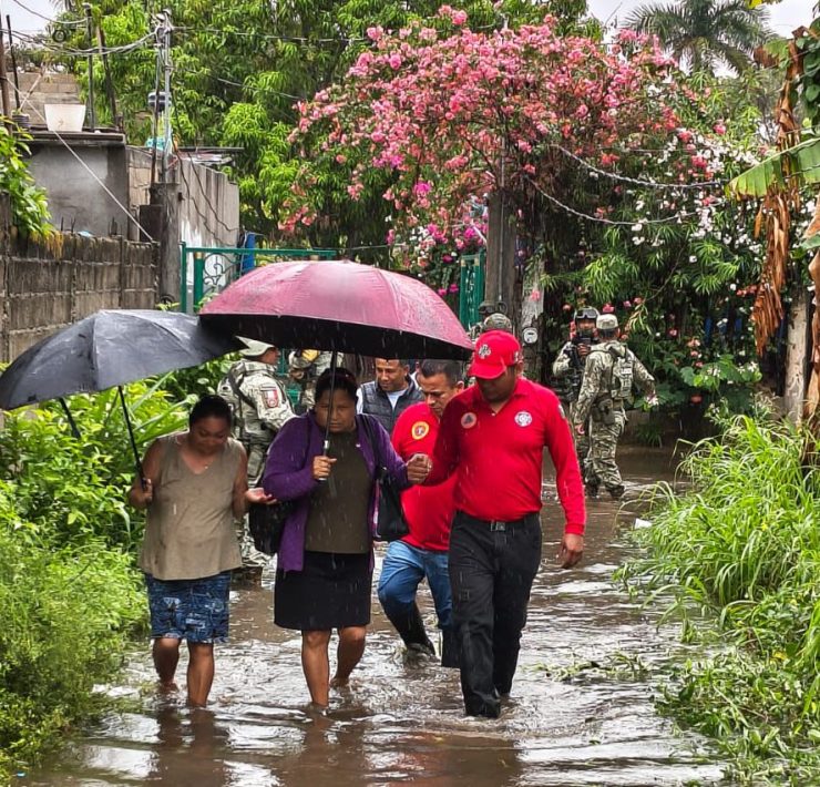 Frente Frío 41 deja afectaciones en seis municipios de Tabasco