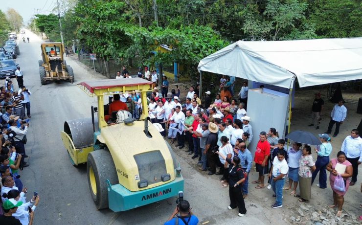 Inician rehabilitación de carretera C 28 C 9 en Cárdenas