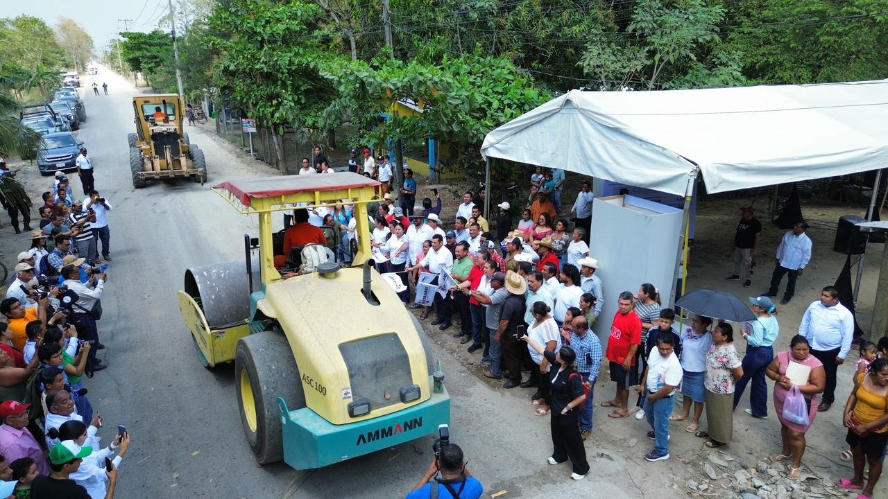 Inician rehabilitación de carretera C 28 C 9 en Cárdenas
