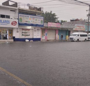 Lluvias intensas provocan anegaciones en Cárdenas