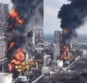 Pemex investiga incendio en refinería Dos Bocas