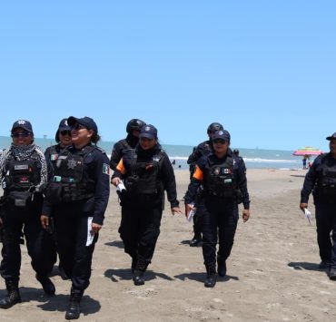 Refuerzan seguridad en playas de Tabasco durante Semana Santa 2026