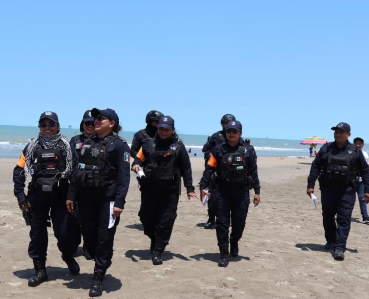 Refuerzan seguridad en playas de Tabasco durante Semana Santa 2026