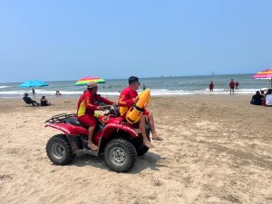 Autoridades mantienen operativos activos y Refuerzan seguridad en playas, garantizando el Saldo blanco en playas y balnearios durante la temporada vacacional.