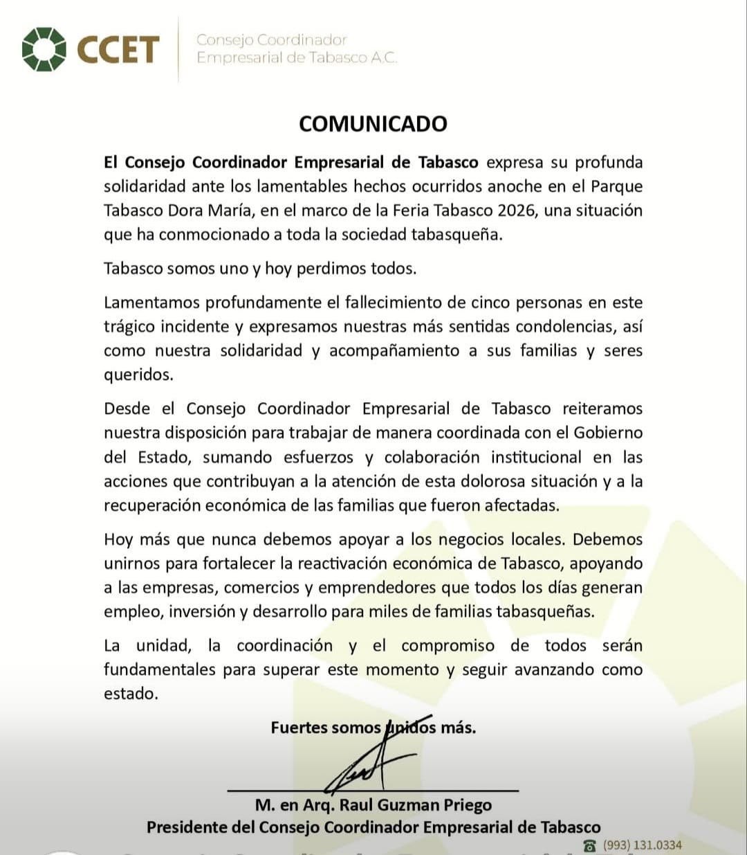 Consejo Coordinador Empresarial de Tabasco
