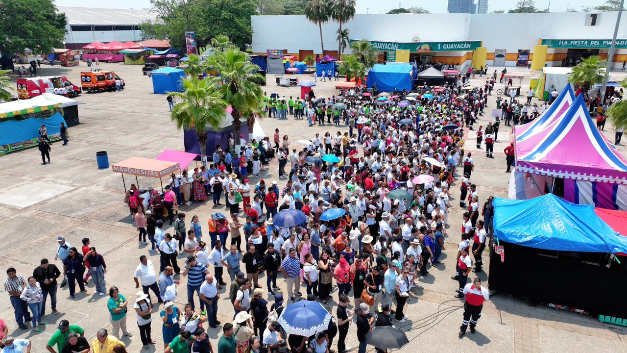 Un simulacro histórico en el marco de la Feria Tabasco