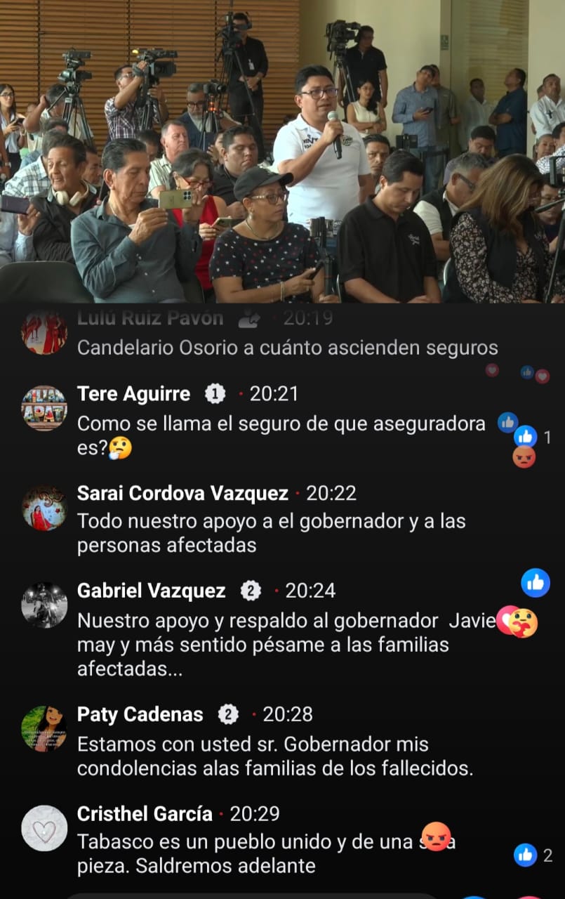 respaldo moral a las familias de las víctimas