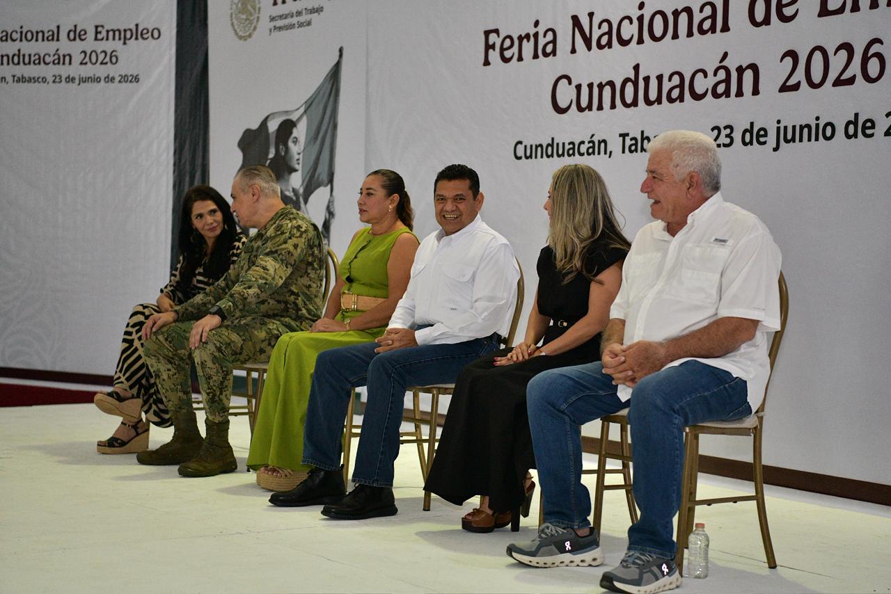 Inauguran Feria Nacional de Empleo Cunduacán 2026