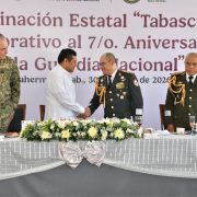 Javier May atestigua Aniversario de la Guardia Nacional