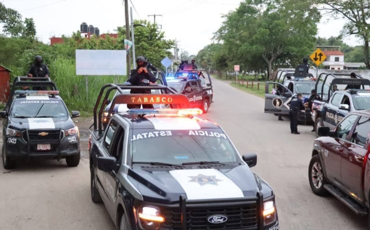 Refuerzan seguridad en Huimanguillo con operativo coordinado