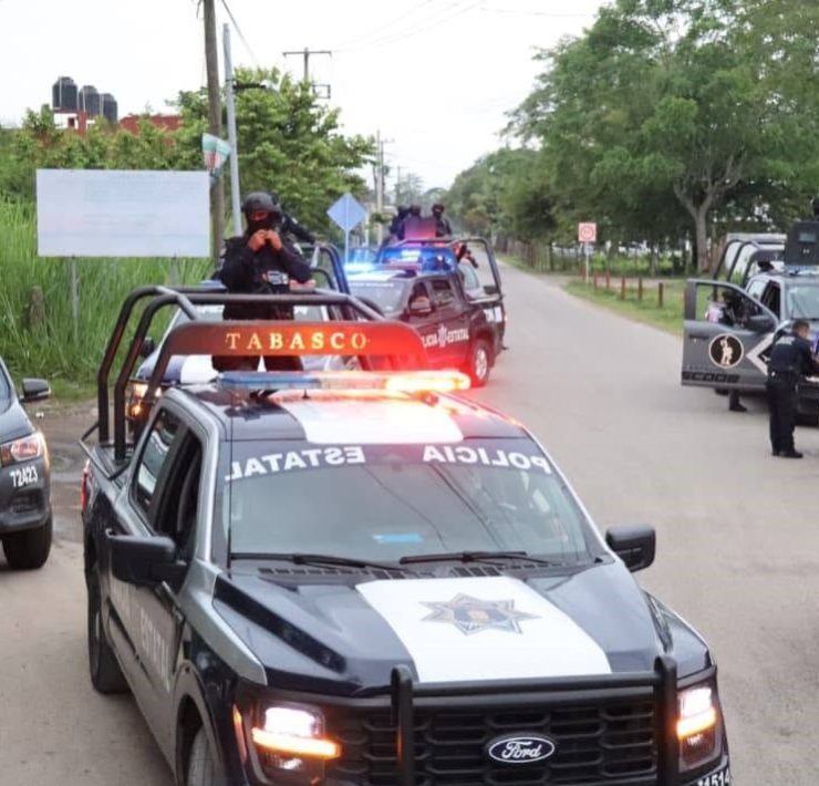 Refuerzan seguridad en Huimanguillo con operativo coordinado
