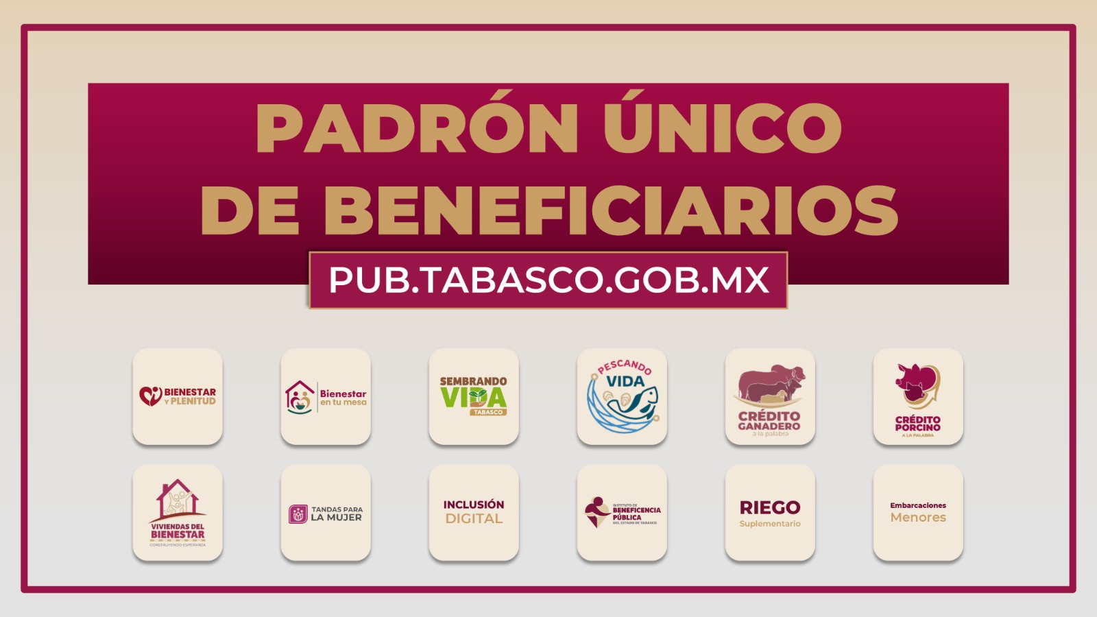 Presentan portal del Padrón Único de Beneficiarios