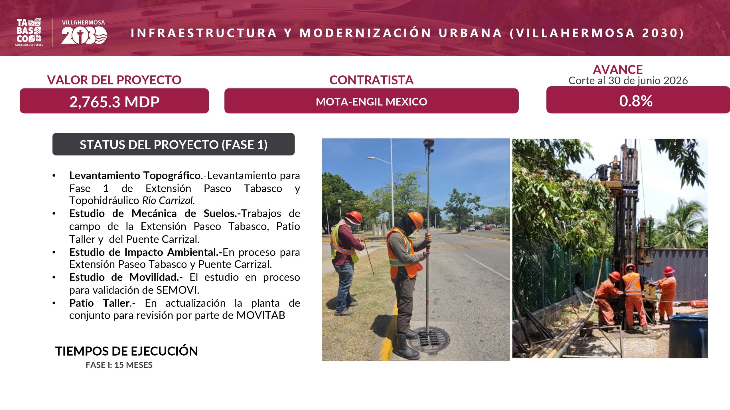 Primera fase fortalecerá movilidad y transporte público