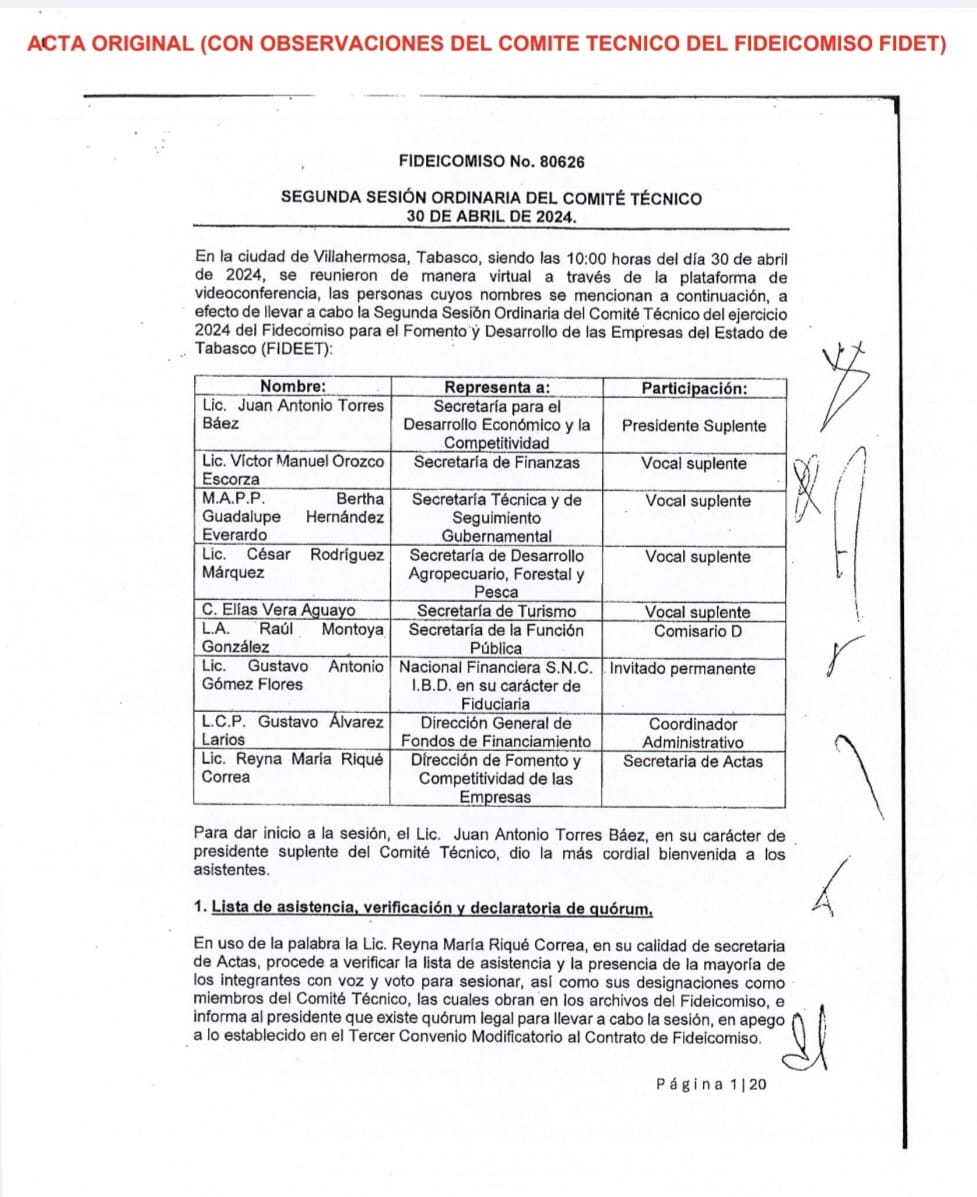 Una denuncia pública por corrupción 