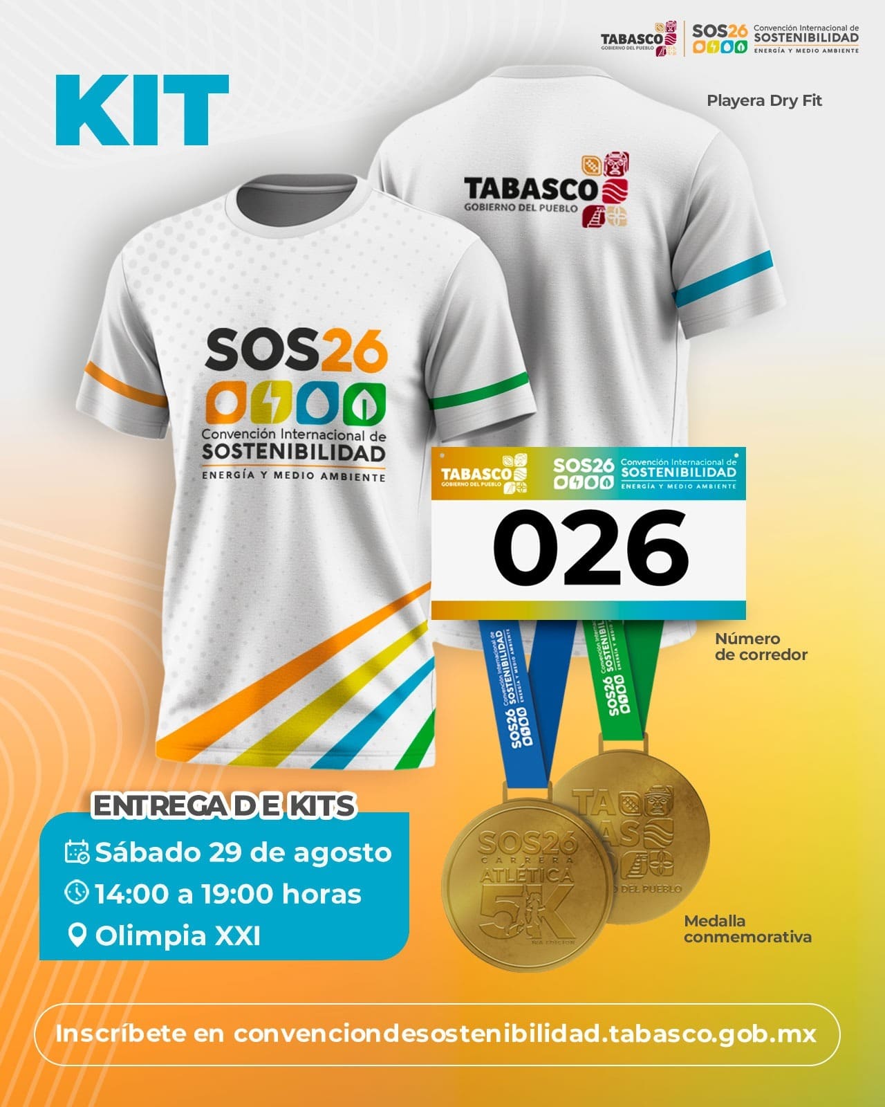 Premios para los cinco primeros lugares