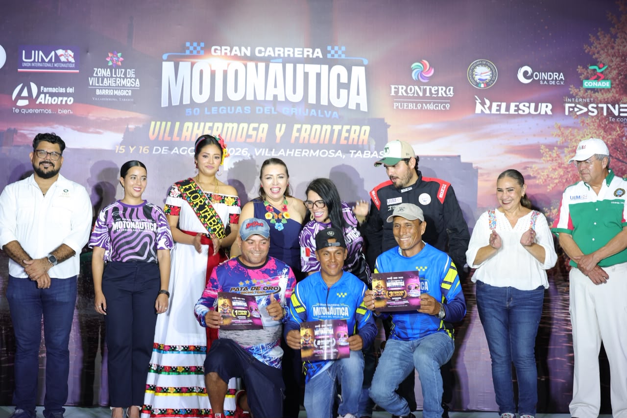 Gran Carrera Motonáutica “50 Leguas del Grijalva” concluye con éxito en Villahermosa