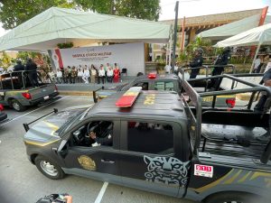 El Grupo de Reacción Táctica de la Nueva Guardia Estatal en Tabasco hizo su presentación oficial ante la ciudadanía durante el Desfile Cívico-Militar.
