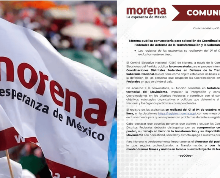 Morena lanza convocatoria para definir coordinadores en los 300 distritos federales