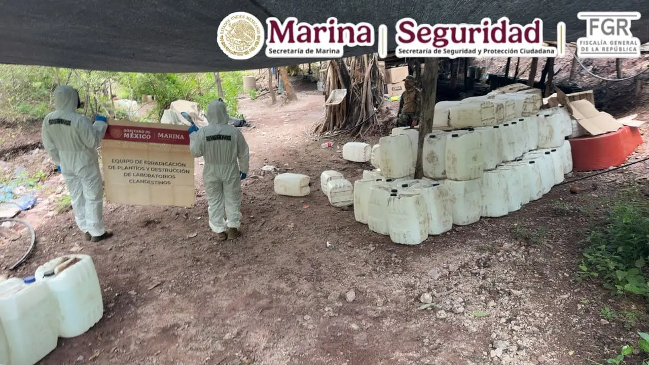 1.3 toneladas de Metanfetaminas en Durango Decomisan precursores químicos