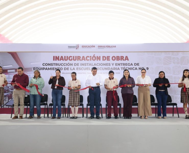 Entregan obra de la Secundaria Técnica 9