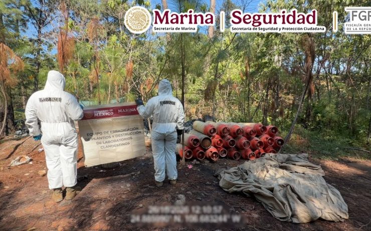 Marina inhabilita dos laboratorios clandestinos en Durango