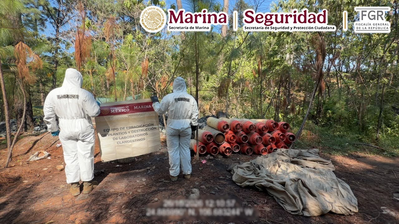 Marina inhabilita dos laboratorios clandestinos en Durango