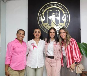 La Lucha contra el Cáncer de Mama promueve la prevención y el autocuidado. El Poder Judicial de Tabasco realizó una conferencia sobre salud integral para concientizar sobre la importancia de cuidar el bienestar físico y emocional de las mujeres.