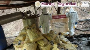 Golpe económico al crimen organizado en Durango. El operativo permitió asegurar 4,500 litros de precursores químicos y 2,902 kilos de sustancias químicas sólidas, con una afectación económica estimada de más de 163 millones de pesos a la delincuencia organizada.