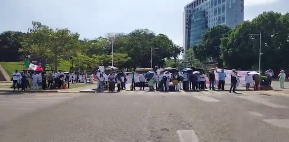 Protesta sindical de trabajadores de Salud