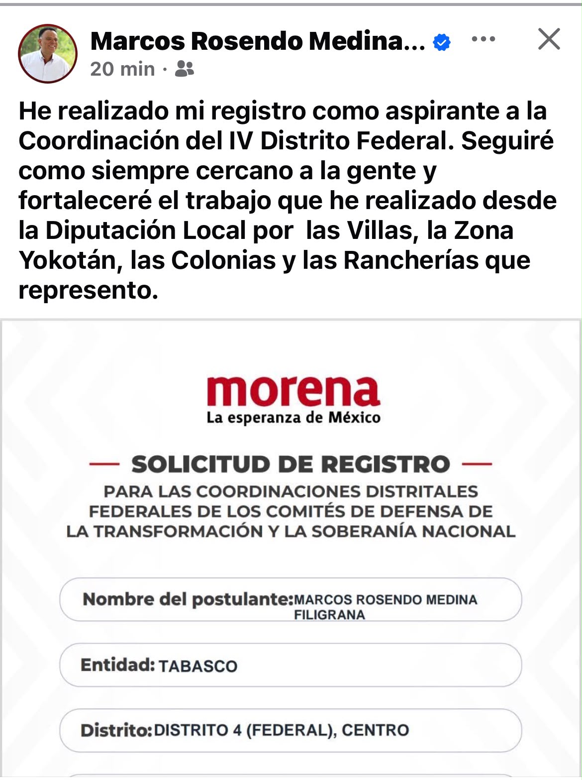 diputado Marcos Rosendo